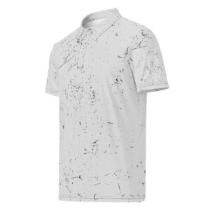 White Splattered Polo T-Shirt