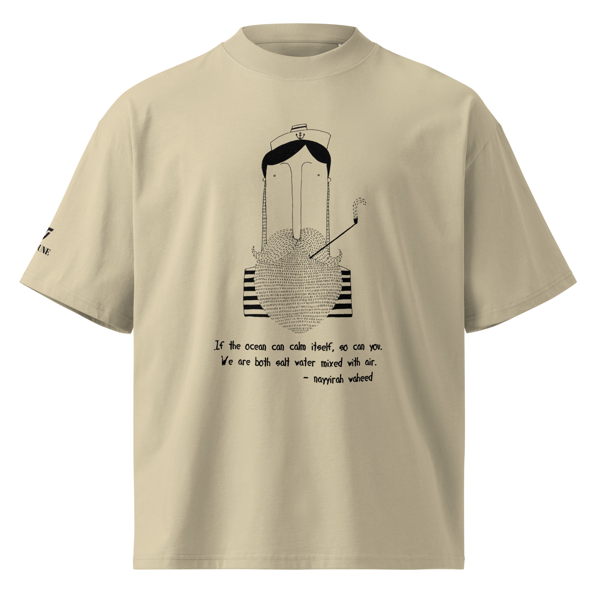 Bearded sailor oversized t-shirt