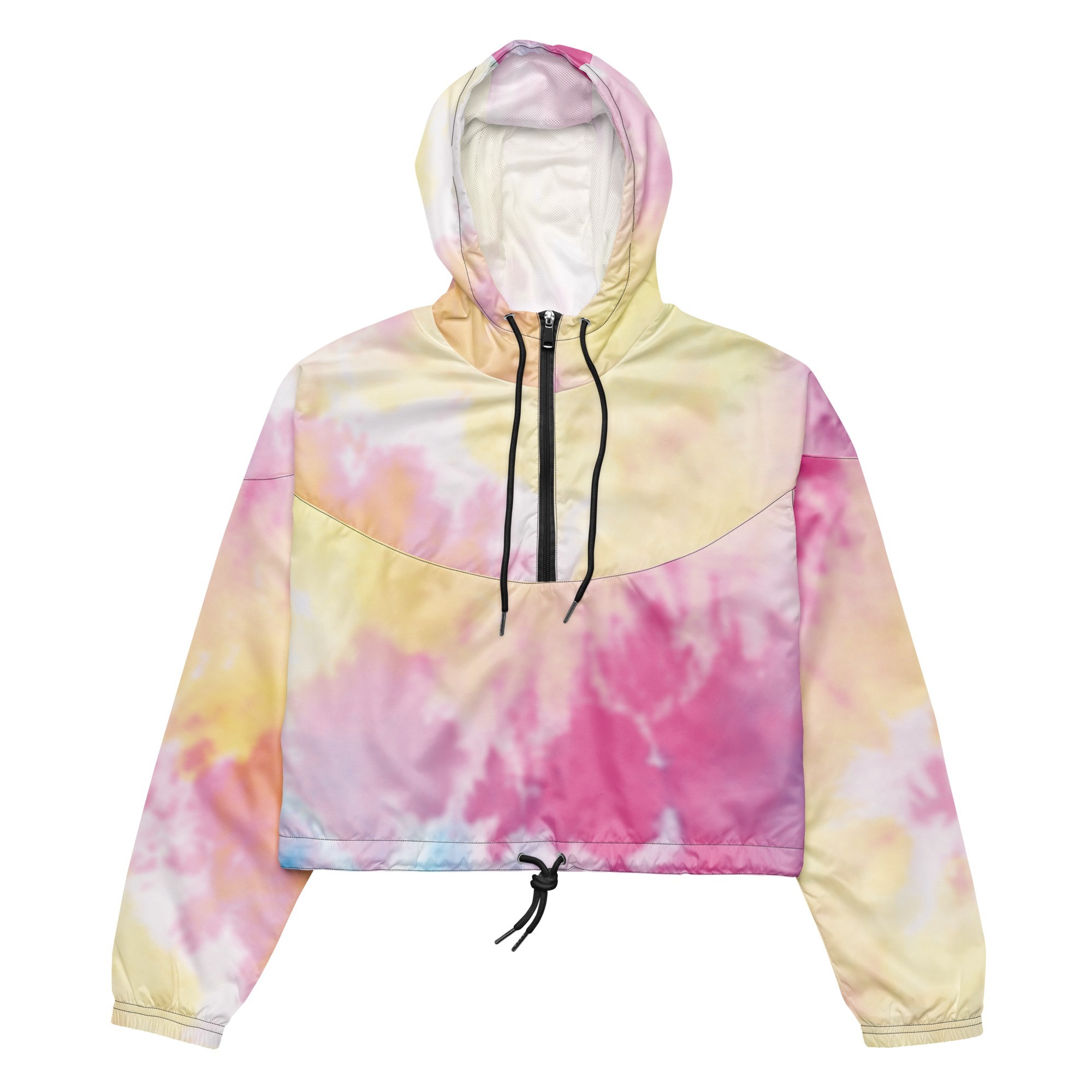 Rainbow Cropped Windbreaker