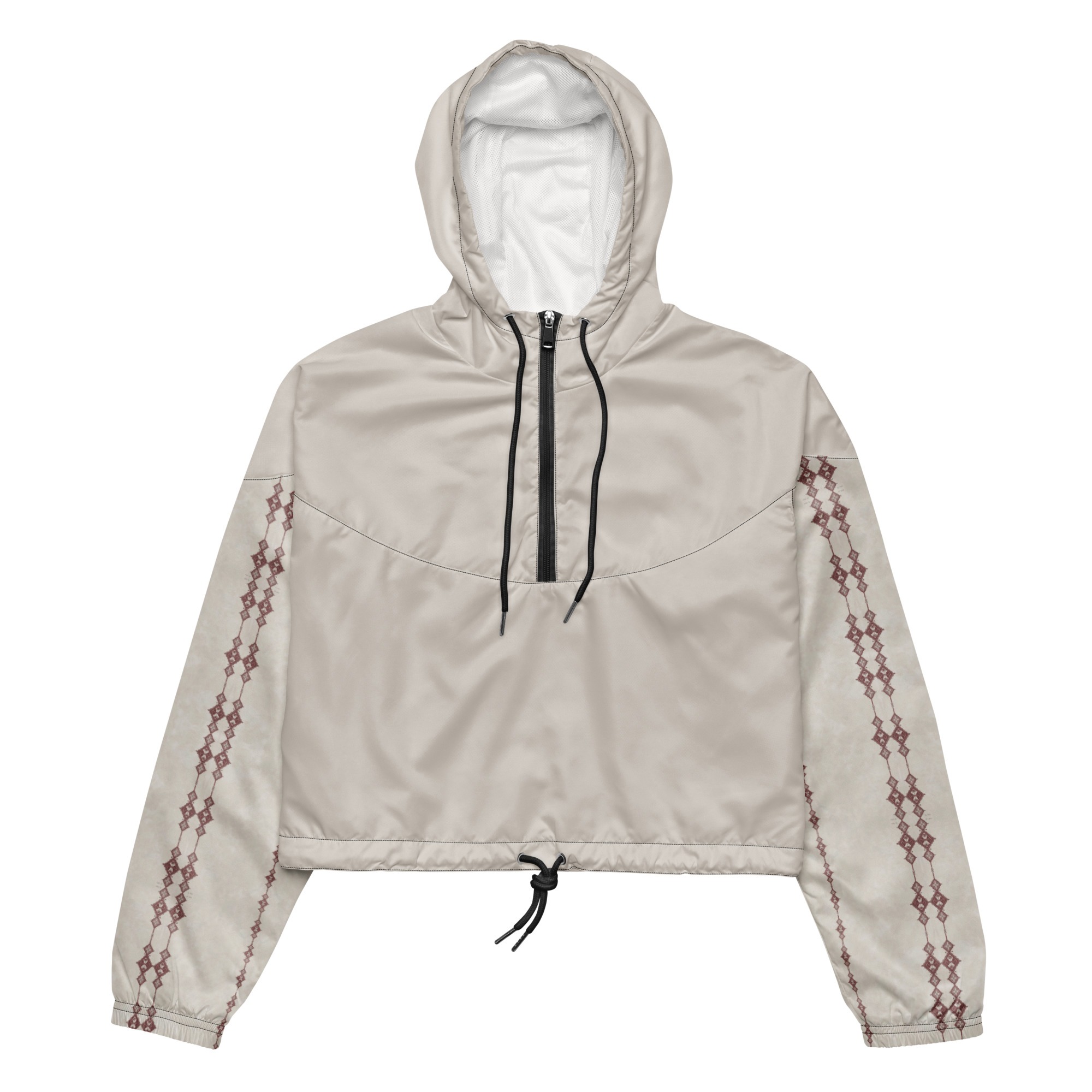 Elegant Vintage-inspired Cropped Windbreaker