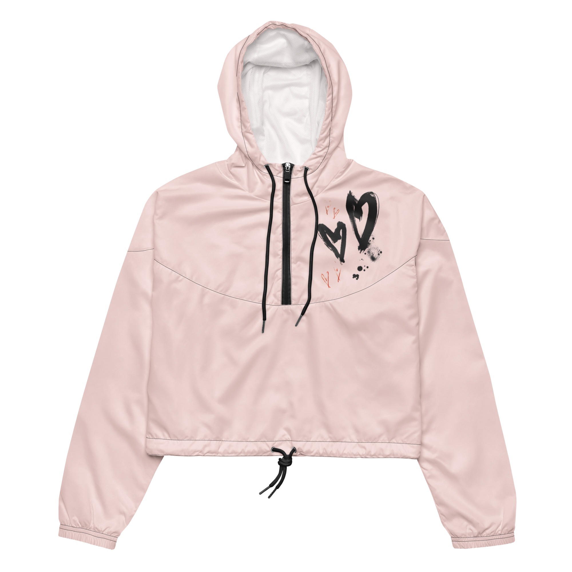 Heart Artwork Cropped Windbreaker