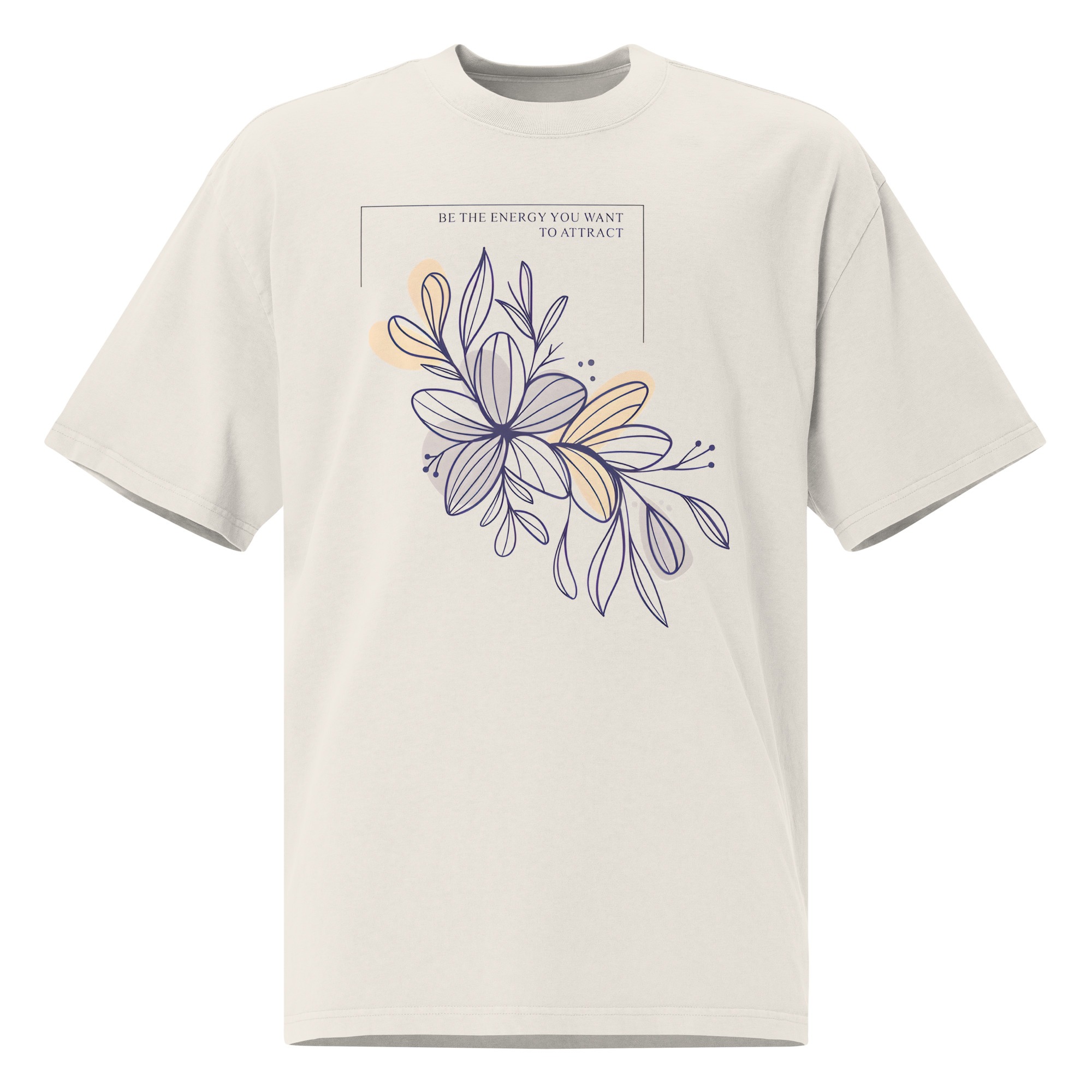 Be the energy Oversized faded t-shirt
