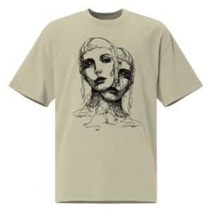 Two Faces Illustration T-shirt