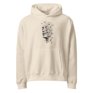 Silhouette Birds Oversized Hoodie