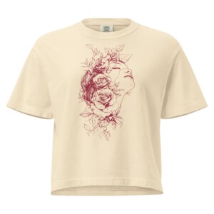 Woman Art Floral Crop Top