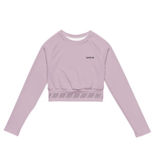 Pale Twilight long-sleeve crop top