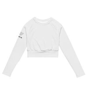 Cloudy long-sleeve crop top