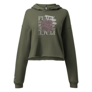 Peace Love Crop Hoodie