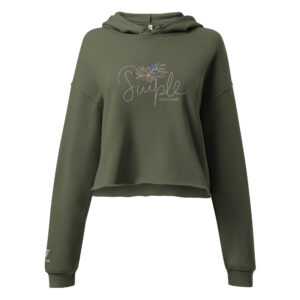 Simple Less Is More Crop Hoodie
